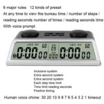 YS YS-903 Go Chess Clock Timer Voice Competition International Chess Clock - Image 3