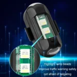Vibration Remote Control Induction Motorcycle Wireless Strong Magnetic Warning Flash Light - Image 5