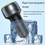 IBD355-1UC 18W+45W Smart Car Charger Dual-port Metal Phone Fast Charger - Image 4