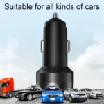 IBD355-1UC 18W+45W Smart Car Charger Dual-port Metal Phone Fast Charger - Image 6