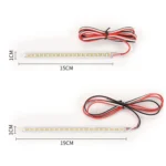 Car Rearview Mirror Decoration LED Streamer Turn Signal, Length: 14cm A Pair - Image 3