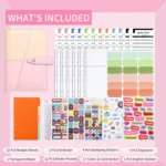 A6 YMX-012 PU Leather Budget Binder Notebook Macaron Color Matching Handbook - Image 3