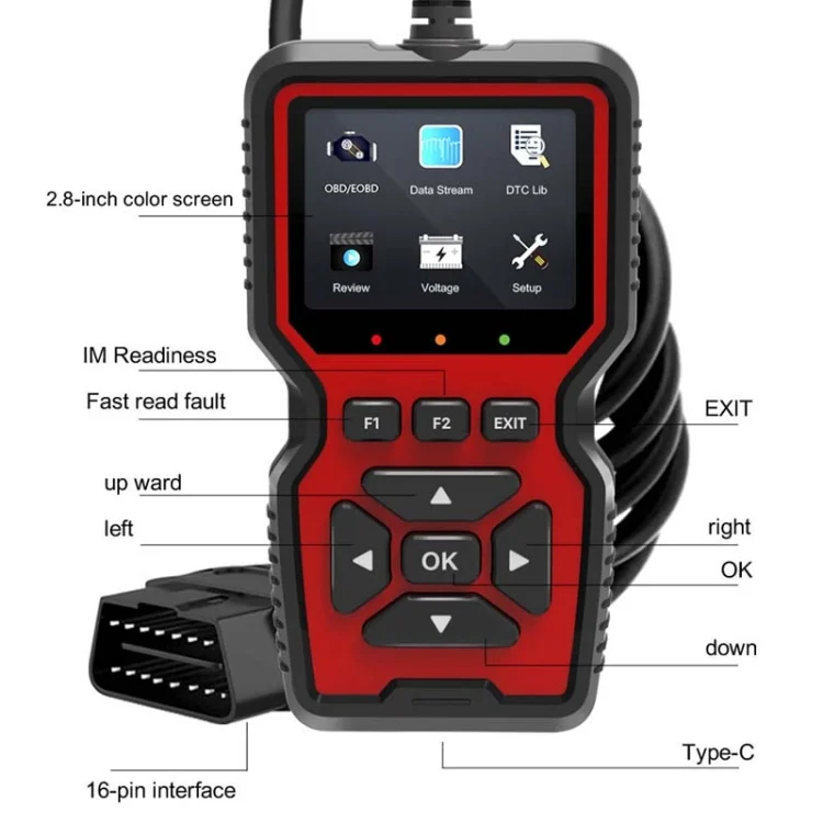 TBD06033215_2.webp V519 OBD2 Colorful Screen Car Fault Detector - Image 3