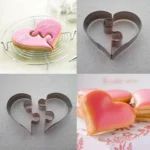 Left Heart+Right Heart Love Puzzle Biscuit Mold - Image 4
