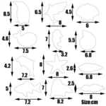 12pcs/set Stainless Steel Biscuits Mold Sea Creature Combination Set Baking DIY Tools - Image 3