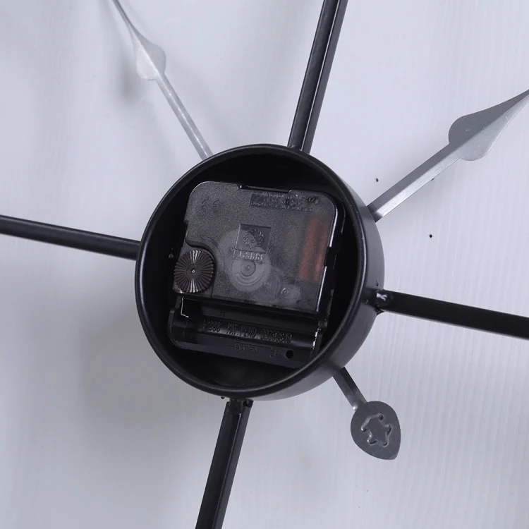 TBD0603324701_B4.webp 2053 58cm Vintage Living Room Wrought Iron Square Roman Metal Wall Clock - Image 5