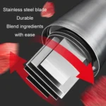Press Kitchen Cutter Garlic Onion Pat Knife - Image 3