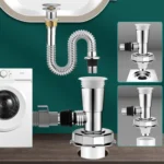 Three Head Washing Machine Floor Drain Joint Pipe Connector - Image 2