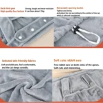 Cat Hug Apron Fleece Carriers Bags Anti-sticky Fur Hold Cats Pocket - Image 4