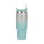 Glitter Insulation Coffee Cup Double Layer Ice Cup Stainless Steel Car Cup With Straw - Image 3