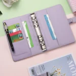 A6 PU Macaron Gradient Color Loose-leaf Notepad Notebook Budget Book - Image 5
