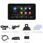 A3135 7 Inches HD Wired Smart Screen With Wireless CarPlay + Android Auto + Android - Image 14