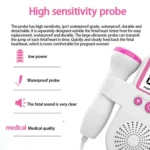B3 Home Doppler Ultrasound Handheld Fetal Heart Pregnant Women Fetal Heart Monitor - Image 3
