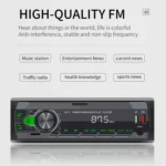 M11T Car Bluetooth MP3 Player ISO Interface EQ Sound Effect Fast Charge Colorful Button Radio - Image 13