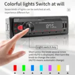 M11T Car Bluetooth MP3 Player ISO Interface EQ Sound Effect Fast Charge Colorful Button Radio - Image 8
