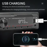 M11T Car Bluetooth MP3 Player ISO Interface EQ Sound Effect Fast Charge Colorful Button Radio - Image 9