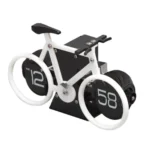 HY-F087 Retro Bicycle Shape Automatic Flip Home Decorative Turning Clock - Image 4