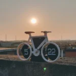 HY-F087 Retro Bicycle Shape Automatic Flip Home Decorative Turning Clock - Image 6