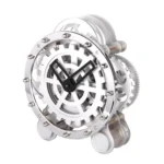 HY-G001 Rotating Double Gear Living Room Stainless Steel Decorative Clock - Image 2