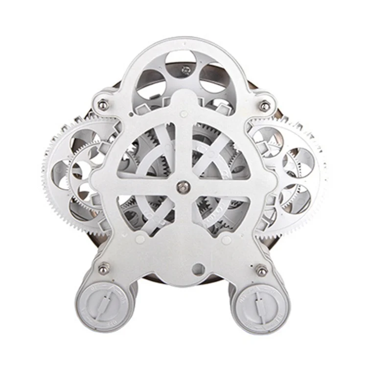 TBD0603342001_B2.webp HY-G001 Rotating Double Gear Living Room Stainless Steel Decorative Clock - Image 3