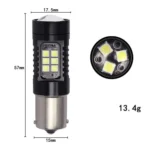 1pair Automotive High-power LED White Light Fog Lamp - Image 3