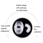 100pcs /Pack Ears Disposable Waterproof Earmuffs Hair Dyeing Bathing Beauty Waterproof Earmuffs - Image 2