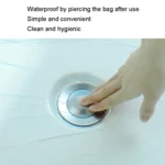 1pack Disposable Bath Bag Thickened Bath Tub Wood Barrel SPA Plastic Bag Film - Image 4