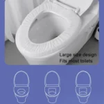Paste Portable Waterproof Non-woven Disposable Toilet Seat Cover - Image 3