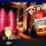 HLX028 Transparent Fire Extinguisher Shaped Wine Dispenser Hand Press Wine Dispenser - Image 2