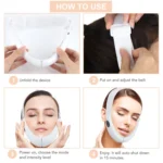 106892 EMS Microcurrent Red and Blue Light Massage Face-Lifting Instrument - Image 6