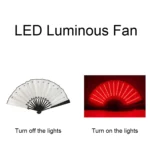 00021 LED Prom Lighting Folding Fan Bar Colorful Atmosphere Group Props - Image 4