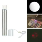 3 in 1 USB Rechargeable Flashlight Infrared Laser Pen Currency Detector Lamp