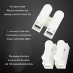 100pcs Self-Locking Push Type Ceiling Light Quick Terminal Block - Image 3