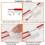 100pcs Self-Locking Push Type Ceiling Light Quick Terminal Block - Image 4