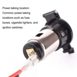 Car Cigarette Lighter Socket Waterproof Power Supply 120W/250W Modification 12/24V Cigarette Lighter Mother Seat - Image 3