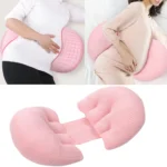 Pregnant Waist Support Cotton Pillow Side Sleepers Cushion Removable and Washable Abdomen Pillow