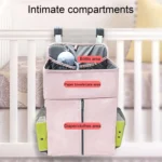 Baby Bed Organizer Newborn Crib Diaper Storage Hanging Bags Bedside Shelf Bag - Image 5