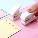 kw-trio 92A0 10 Pages Single Hole Mini Loose Leaf Puncher - Image 5
