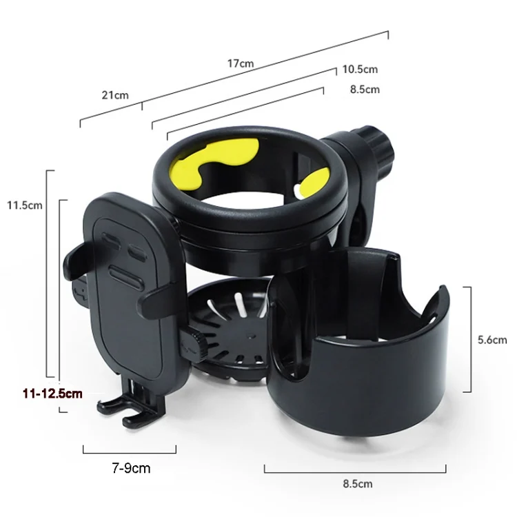 TBD0603363101_B2.webp 3 IN 1 Universal Baby Stroller Mobile Phone Cup Holder Motorcycle Water Cup Holder - Image 3