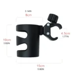 Baby Stroller Cup Holder Universal 360 Rotatable Drink Bottle Rack - Image 2