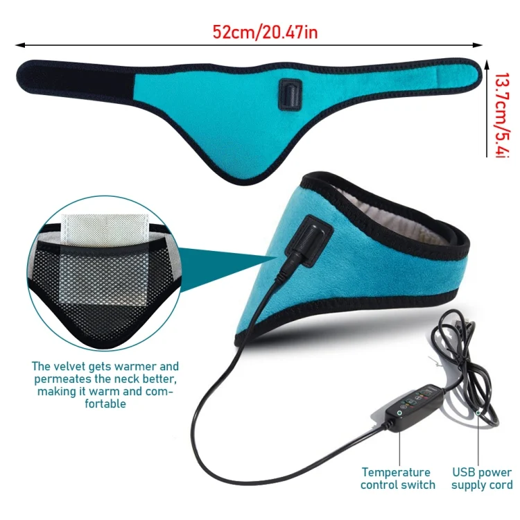 TBD0603365301_B2.webp USB Electric Heating Neck Protector Graphene Wormwood Neck Pain Relief Tool - Image 3