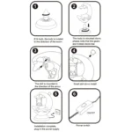 GOELONG Cartoon Moon Table Lamp Children Room Animal Night Light, Plug: - Image 6