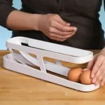 Automatic Eggs Storage Box Refrigerator Egg Dispenser Plastic Rolling Eggs Holder  Container - Image 2