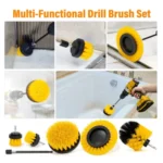 8 In 1 Electric Drill Crevice Cleaning Brush Car Wash Tool Set - Image 6