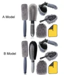 6pcs/Set Gloves Dusting Tire Brush Car Cleaning Brush Set - Image 2