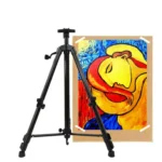 50-150cm Adjustable Height Metal Tripod Art Easel Painting Folding Floor Stand - Image 2