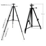 50-150cm Adjustable Height Metal Tripod Art Easel Painting Folding Floor Stand - Image 3
