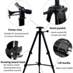 50-150cm Adjustable Height Metal Tripod Art Easel Painting Folding Floor Stand - Image 4