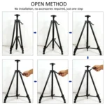 50-150cm Adjustable Height Metal Tripod Art Easel Painting Folding Floor Stand - Image 7