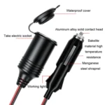 USB Cigarette Lighter Base With Electric Pickup 4m Power Extension Cable - Image 3